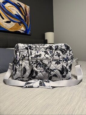 Vera Bradley Performance Twill Weekender Travel Bag in the Twilight Garden